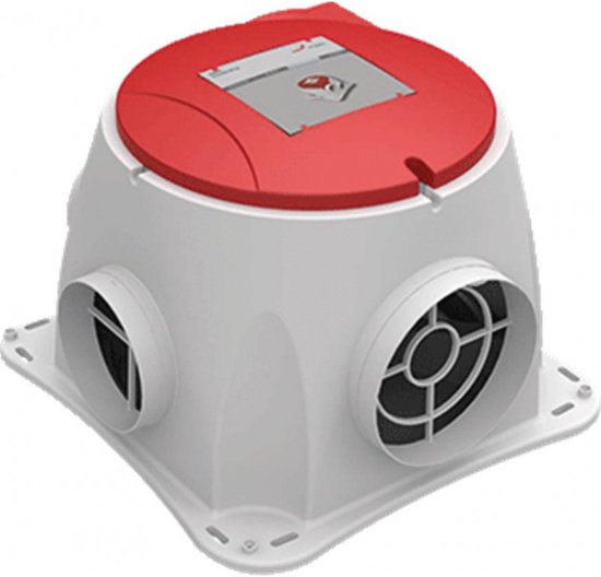 Zehnder ComfoFan Silent energiezuinige stille woonhuisventilator 435 m³/h met RFZ draadloze bediening en eurostekker