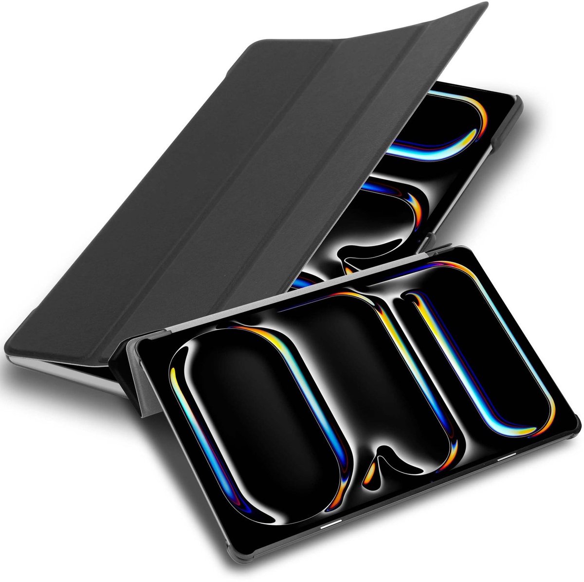 Cadorabo Tablet Hoesje geschikt voor iPad 13 Pro 2024 in Satijnzwart
