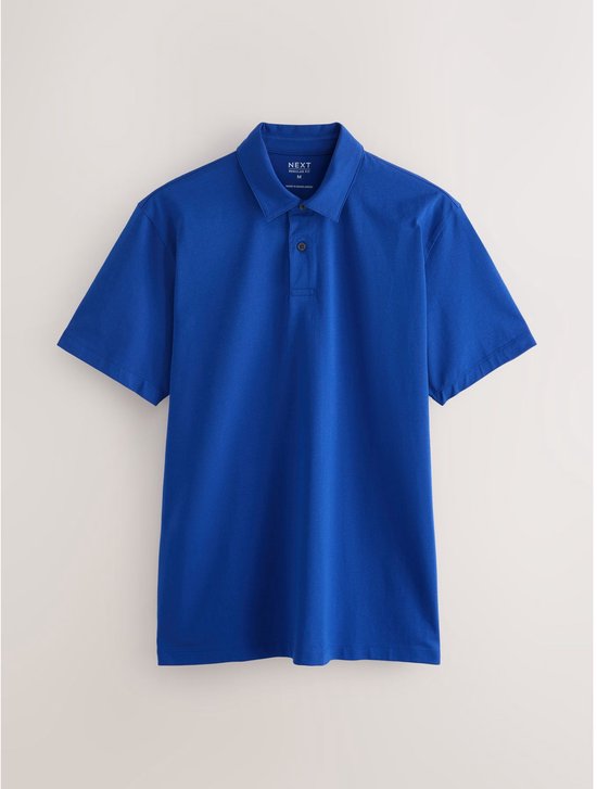 Next - Heren - Motionflex poloshirts met korte mouwen, 3-pack met opdruk - Roze