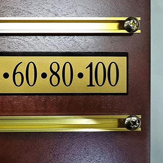 Biljart Puntenbord - Scorebord Pool - Wedstrijd Bijhouden - Compleet met Teller - Niet gespecificeerd - Zwart — afbeelding 5