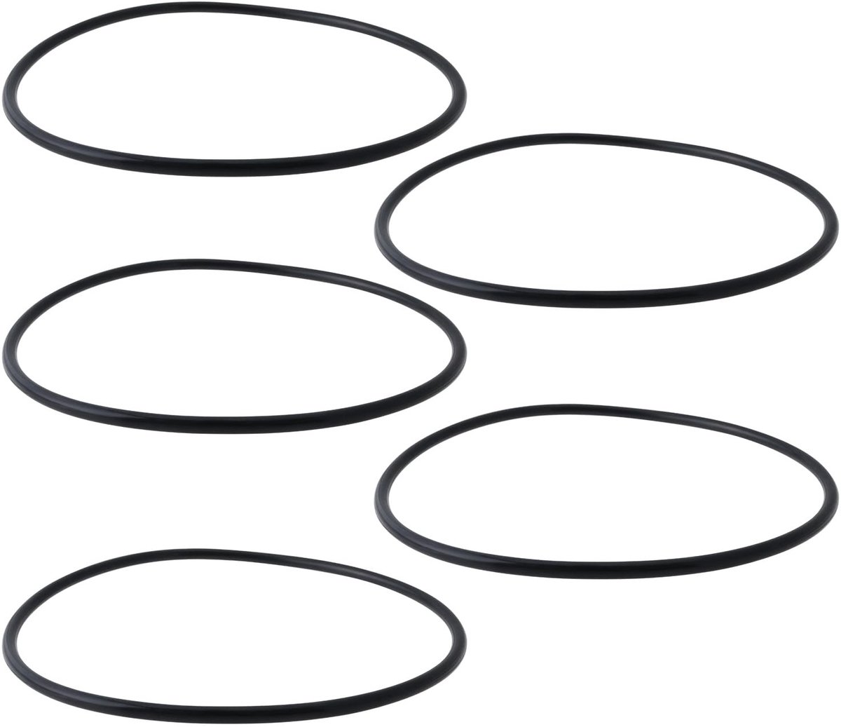 Dailygoods- O-ring set 5 stuks - vervangende O-ringen - compatibel met Bestway Flowclear zandfilters - buitendiameter 160 mm - waterdicht - duurzame materialen - Afdichtring