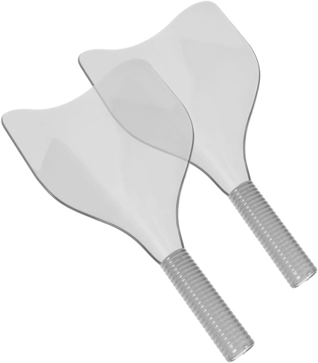 Haarverfmasker - Gezichtsbeschermer - Haarkleuring Thuis - Met Handvat - 2 Stuks - Transparant