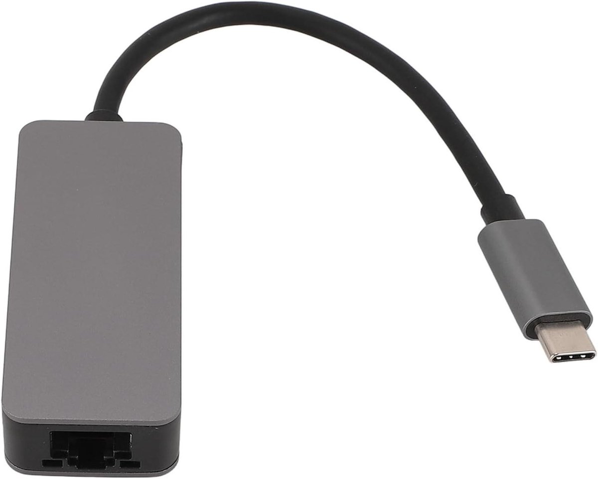 USB C Netwerk Adapter - Ethernet LAN - Sneller Internet - 2.5Gbps Snelheid - Compact Ontwerp - Aluminium
