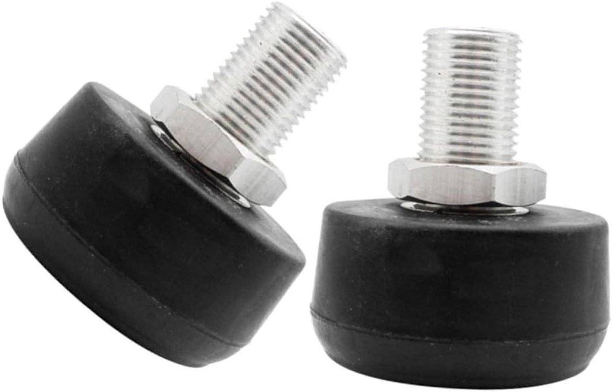Teen Stops - Remblokken Rolschaats - Veilig Remmen - Hoge Elastische Rubber - 5 x 4.5 cm - Zwart