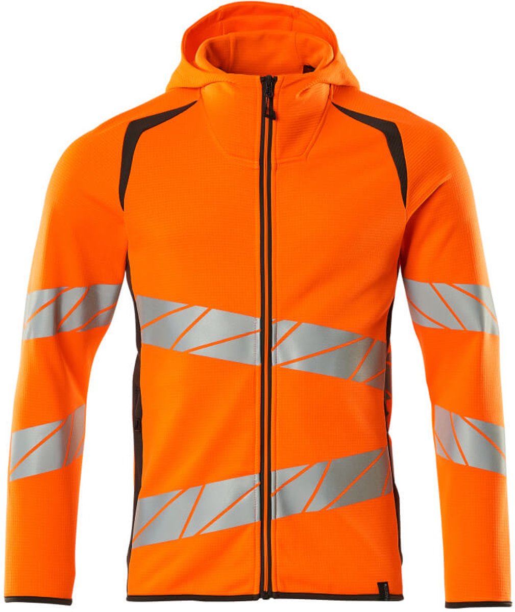 Mascot Accelerate Safe Capuchontrui met rits 19284-781 - hi-vis oranje/donkerantraciet - 2XL