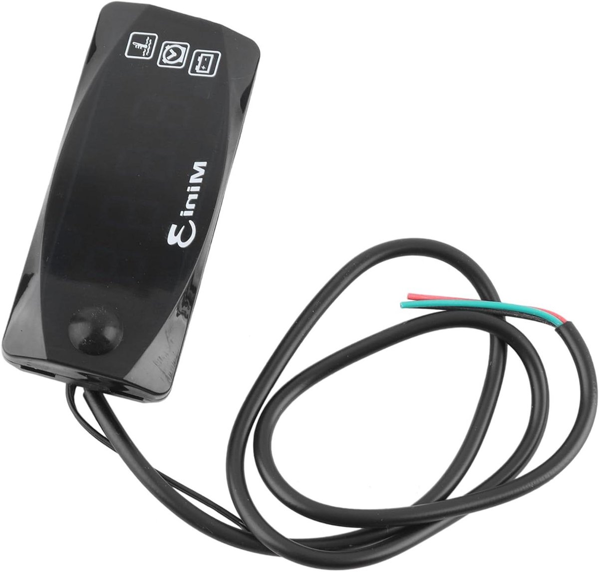 Digitale Klok - Tijdklok Voltmeter - Voertuig Monitoring - 3 In 1 Functie - DC 6V-30V - Zwart