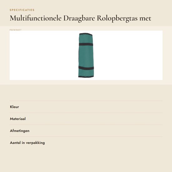 Dailygoods- Bestekmessenhouder 20 Slots - Multifunctionele Draagbare Rolopbergtas - Voor Thuis/Koken/School/Reizen - Ideaal voor Kamperen - Houdt Messen en Vorken Georganiseerd - Messenrol — afbeelding 3