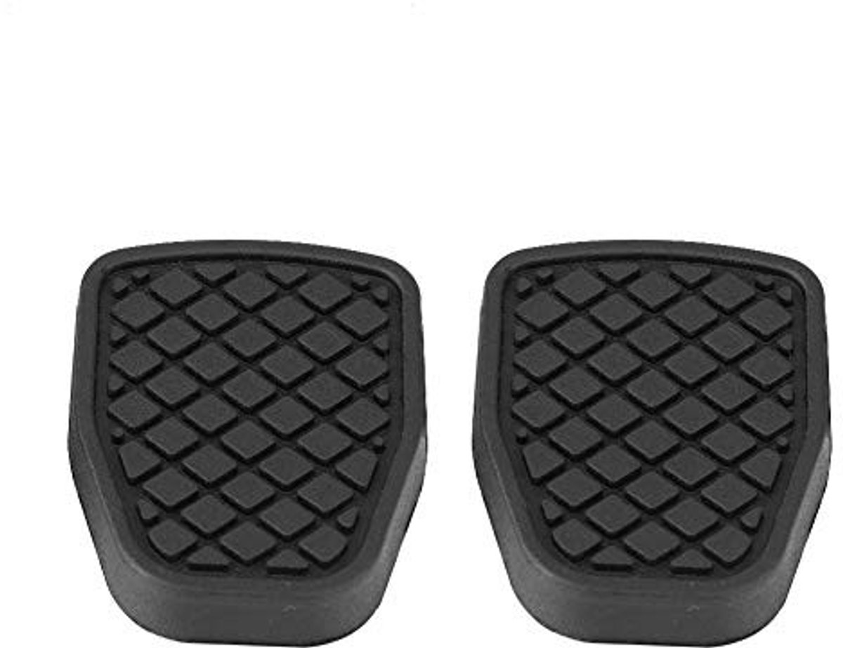 Dailygoods- Rempedaal Pad - Rubber - 2 Stuks - Zwart - 7,5 x 5,3 cm - Compatibel met IMPREZA en Outback - Pedaalhoes