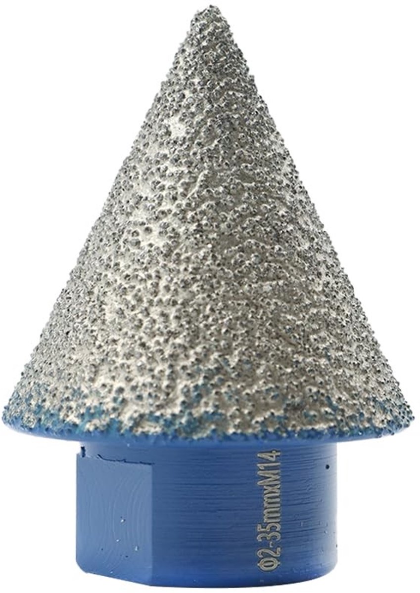 Dailygoods- Diamantfreesboor 35 mm - Diamantvingerfreesboor - M14-schroefdraad - Afschuinen - Polijsten - Vacuüm gelaste technologie - Boor