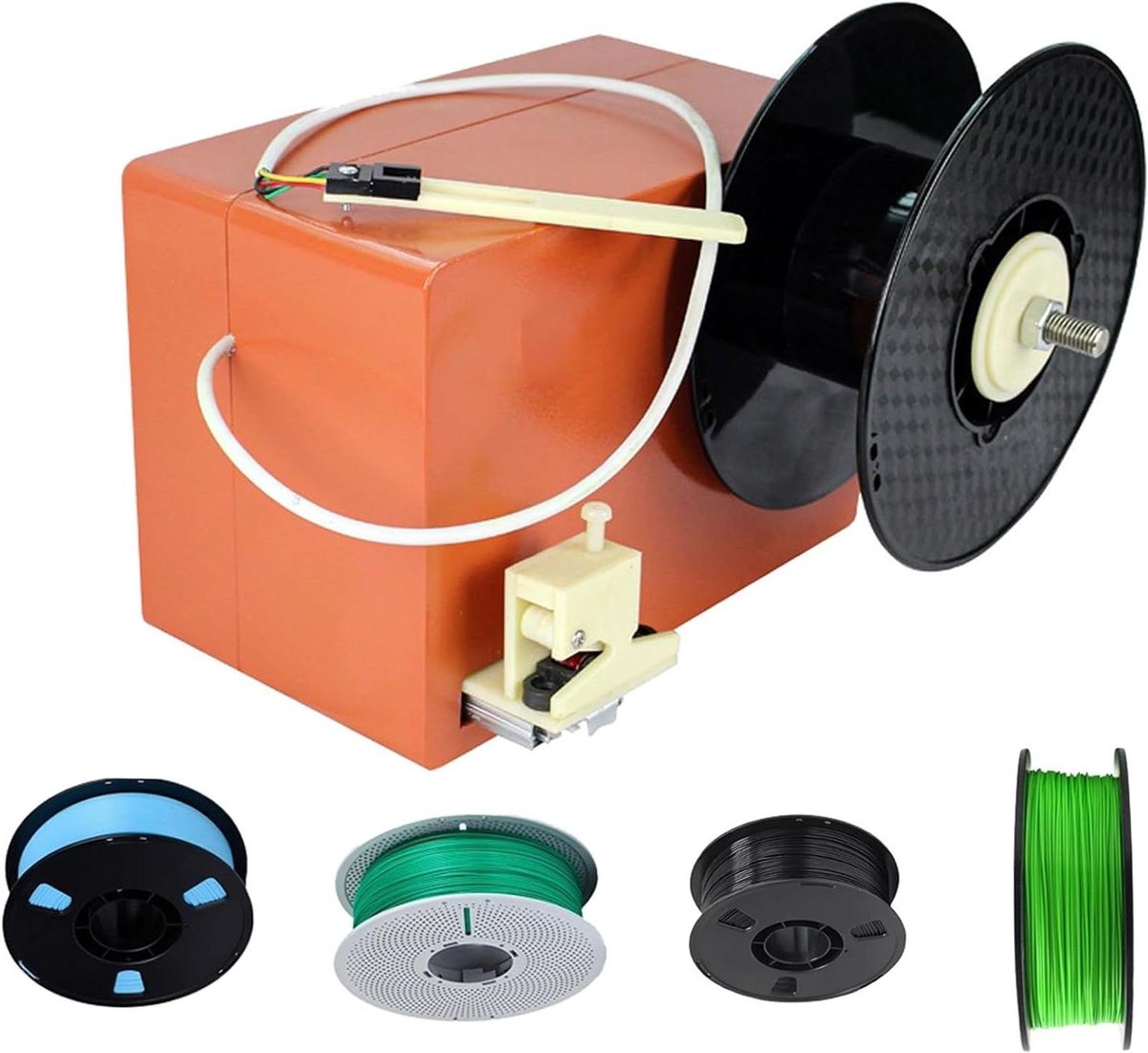 Filament Extruder - 3D Printer Machine - Eigen Filament Maken - Dubbele Diameter Mallen - 300-650mm/min - Zwart
