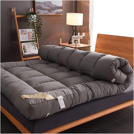 Japanse Futon Matras - Opvouwbare Vloermat - Comfortabel Slapen - Ergonomisch Ontwerp - 100x200cm - Wit — afbeelding 3