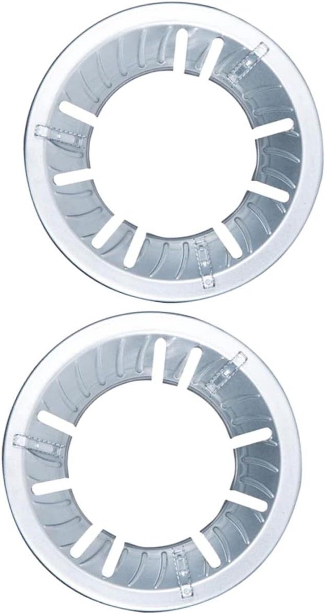Windscherm Gaskachel Kookplaat Accessoire Energie Besparen Gietijzeren Wokring 24 x 24 x 4.5 cm Zilver
