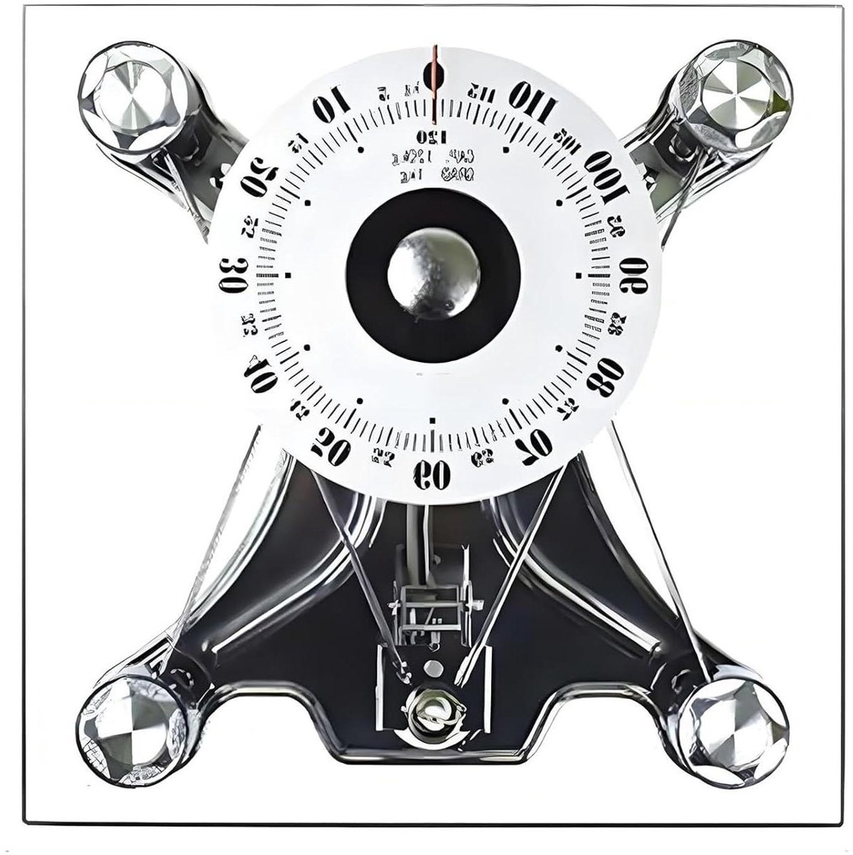 Analoge Personenweegschaal - Mechanische Weegschaal - Gezondheid Monitoren - Grote Wijzerplaat - 120 kg - Zilver