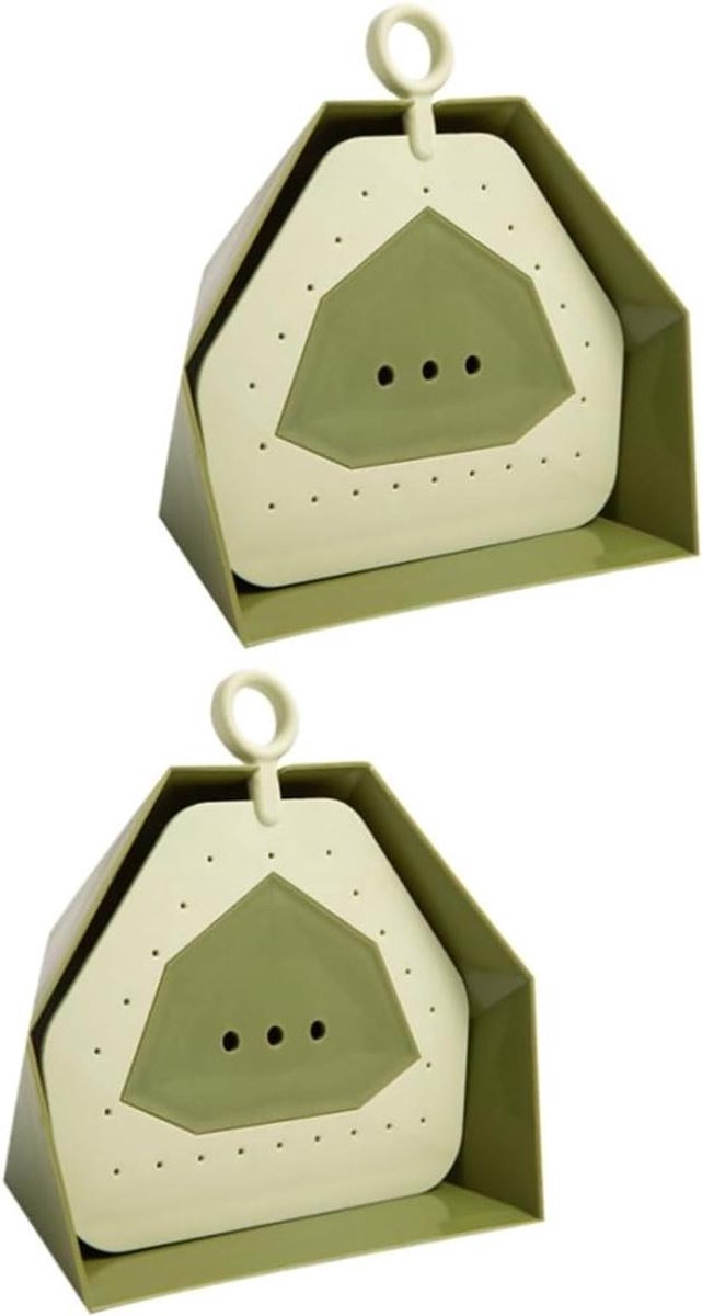 Stoffer en blik - Schoonmaakset - Bureau schoonmaken - Praktisch ontwerp - 17.4 cm - Groen