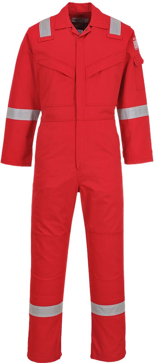 Portwest Vlamvertragend antistatische Overall 350gr FR50 - Rood - XXL