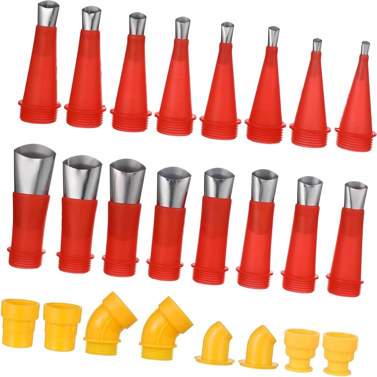 Angoily 24pcs Nozzle Set for Glue Gun Applicator for Tools For Sealing Tips For Kit Kit Kit Tips Set Stainless Steel Simple Tip Of A Loop
