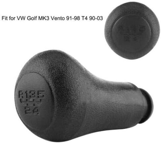 Schakelpook Knop - Versnellingspook Handvat - Auto Interieur - 5 Versnellingen - 15 mm - Zwart — afbeelding 2