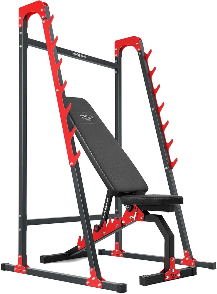 Marbo Sport - Set MH8 – verstelbare halterbank, lange halterstandaard