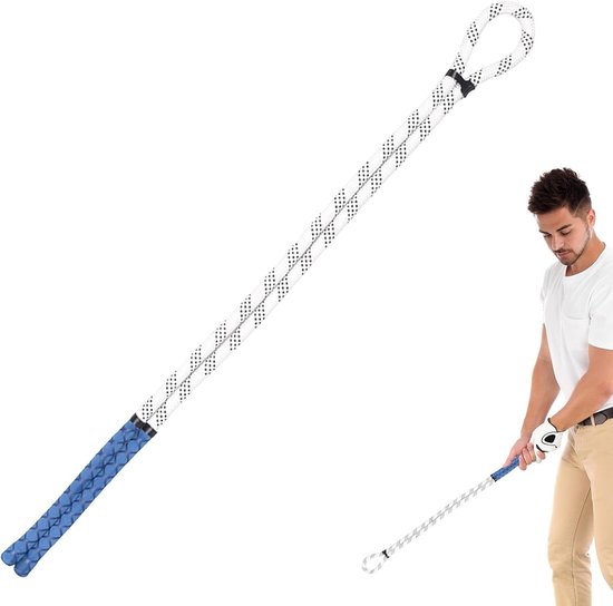 Golf Swing Touw - Golf Trainingshulp - Golfslag Verbeteren - Spiergeheugen Vergroten - 95 cm Lengte - Wit van GOLF — afbeelding 5