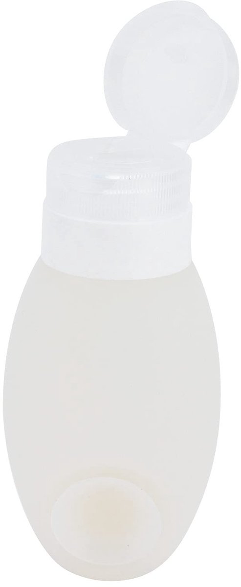 Dailygoods- Reisflessen Siliconen - Reisfles 100ml - Vloeibare Containers - Toilettas - Reisaccessoires - Lichtgewicht