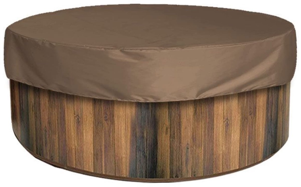 Dailygoods- Buitenhot Tub Ronde Spa - Zware Dekking - Versterkte Randen - Waterdichte Bescherming - Verstelbaar Zoomkoord - 200 x 30 cm