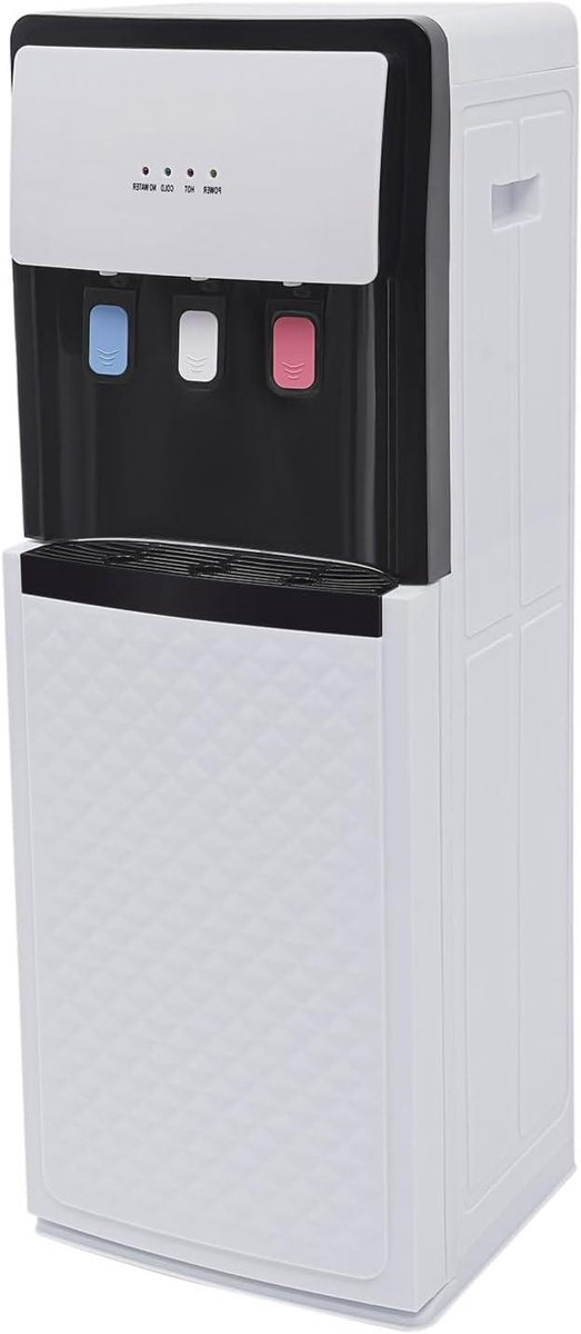 Waterdispenser Onderlader - Drankkoeler Standaard - Direct Drinken - Twee Temperatuurstanden - 92H cm - Wit