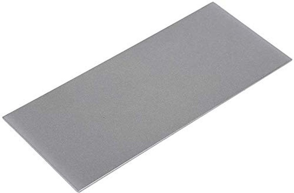 Dailygoods- Diamantslijpsteen Professioneel - Slijpsteen voor Messen - Rechthoekige Wetsteen - 80-3000 Korrel - 17x7,5 cm - Duurzaam Diamantmateriaal