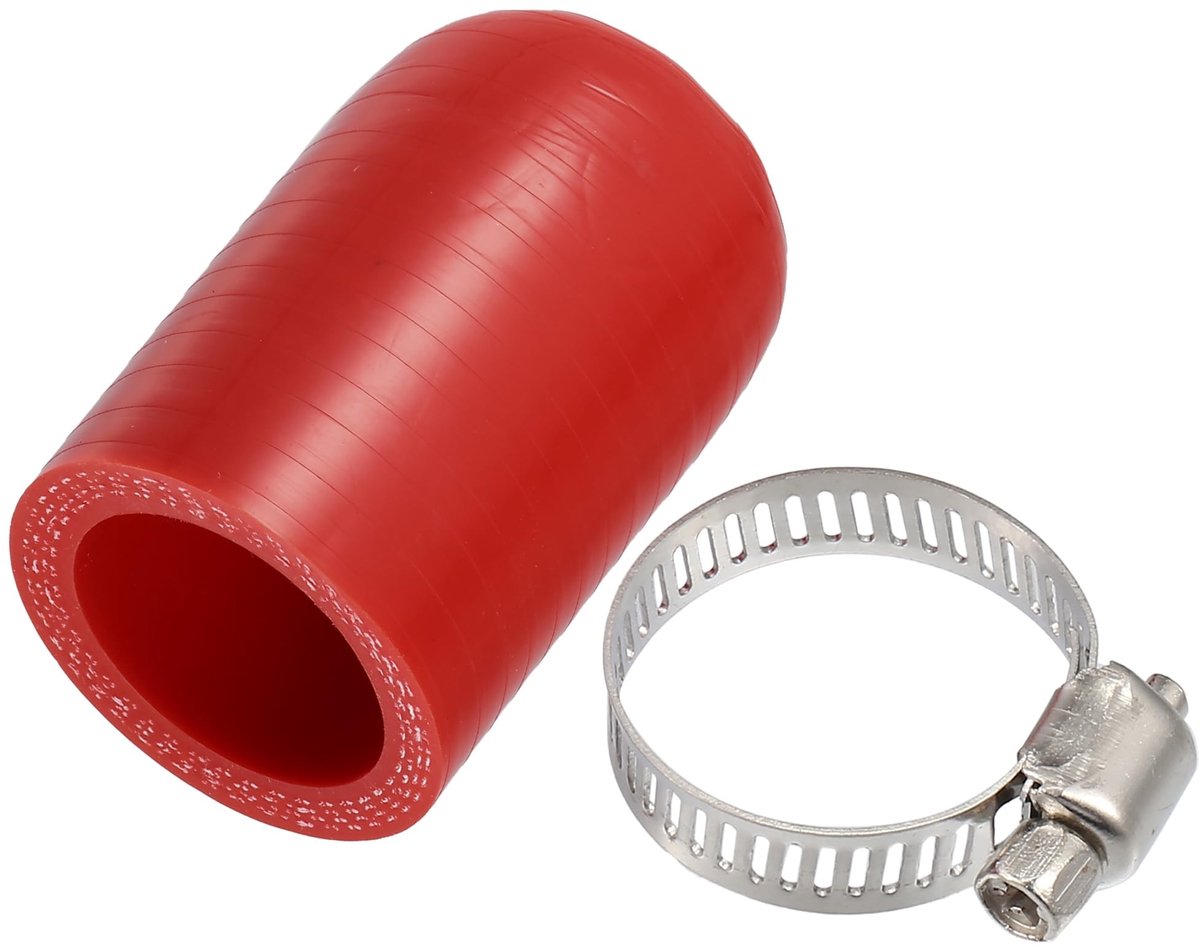 Dailygoods- Koelvloeistofdop Universele Pasvorm - Silicone/Metaal - Binnendiameter 30mm - Maximale Temperatuur 200°C - Schokbestendig - Antilek.