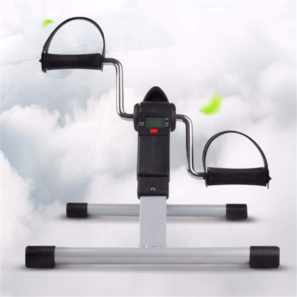 Pedaaltrainer Opvouwbaar - Fitness trainer - Benen Armen Trainen - Met LCD Scherm - 36x48x23 cm - Zwart