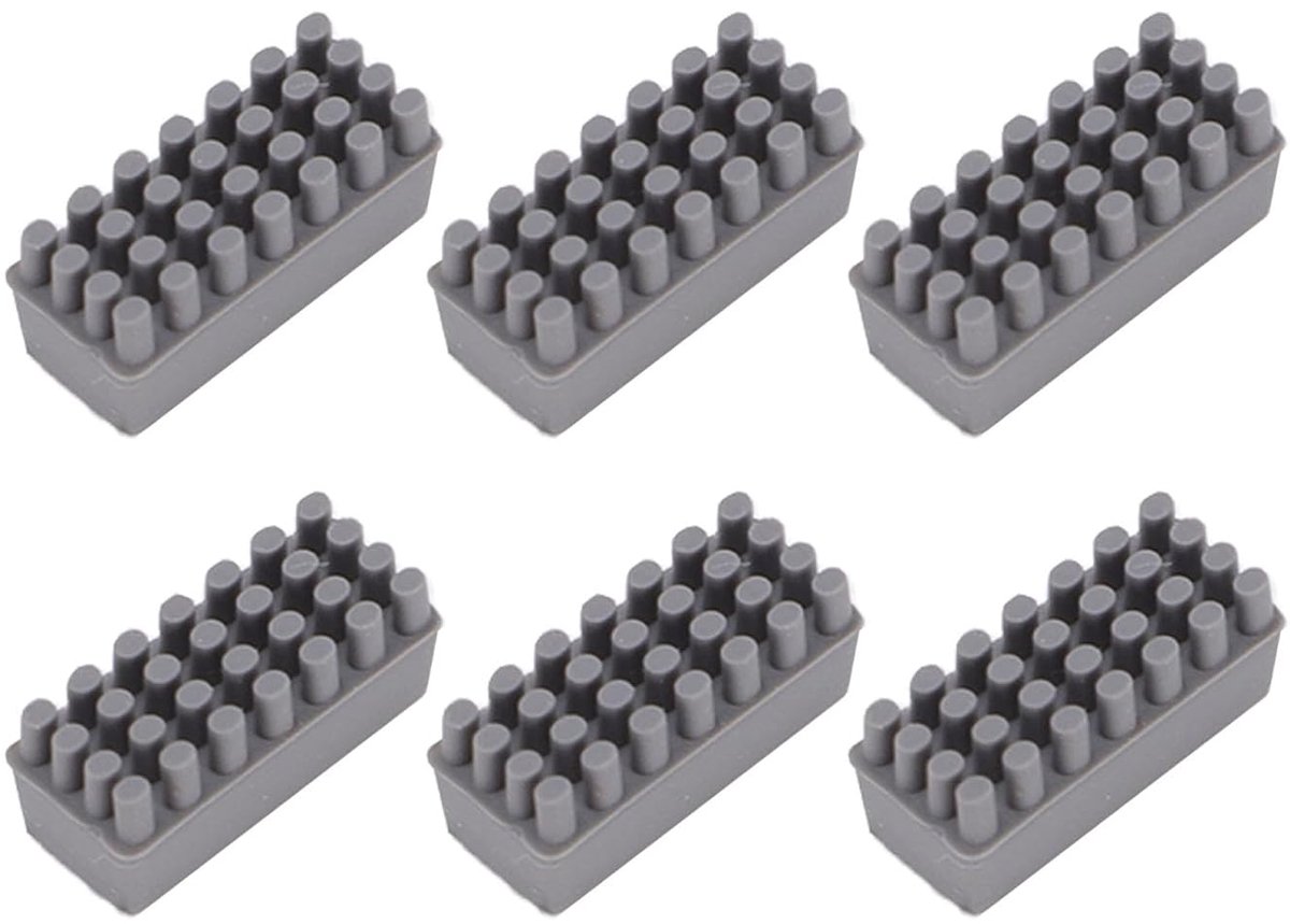 Mondstukborstel Set - Reinigingsborstels Siliconen - 3D Printer Onderhoud - Hittebestendig Materiaal - 6 Stuks - Zwart