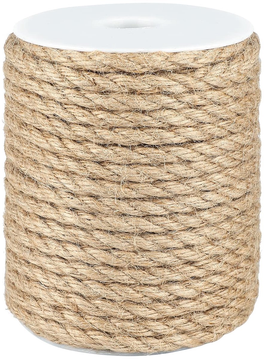Dailygoods- Jute Koord 3 mm - Natuurlijk - 4-laags - Geschenkverpakkingen - Tuinproducten - Milieuvriendelijk - Touw