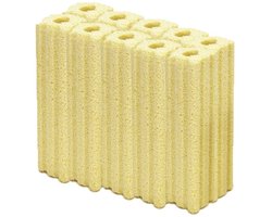Allecta - Aquarium Filter Media Set van 10 stuks voor Vis Water Tank en Sump Vijver - Keramische Bio Media Blokken