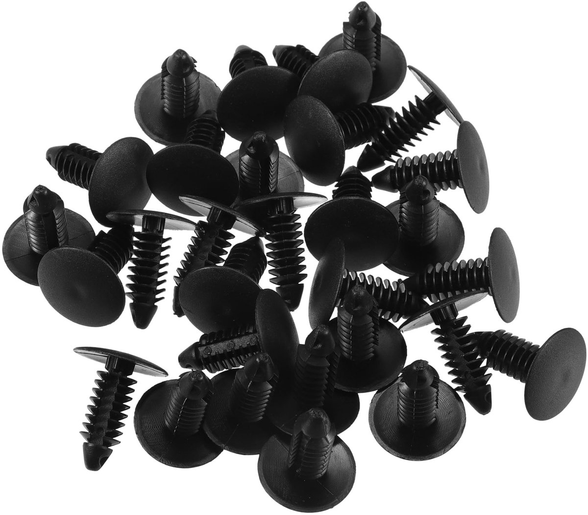 Dailygoods- Bumper Clips Set van 30 - Automotive Clips - Jeep - Plastic - Zwart - Hoogwaardige kwaliteit - Autoklemmen