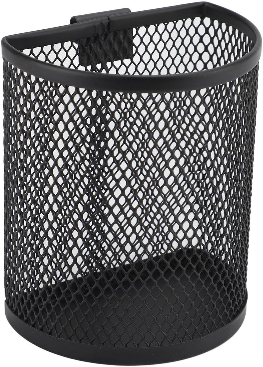 Dailygoods- Potloodhouder Grote Capaciteit - Bureau Organizer - Wandgemonteerde Pennenhouder - Metalen Pennenbakje - Mesh Design - Flexibele Plaatsing