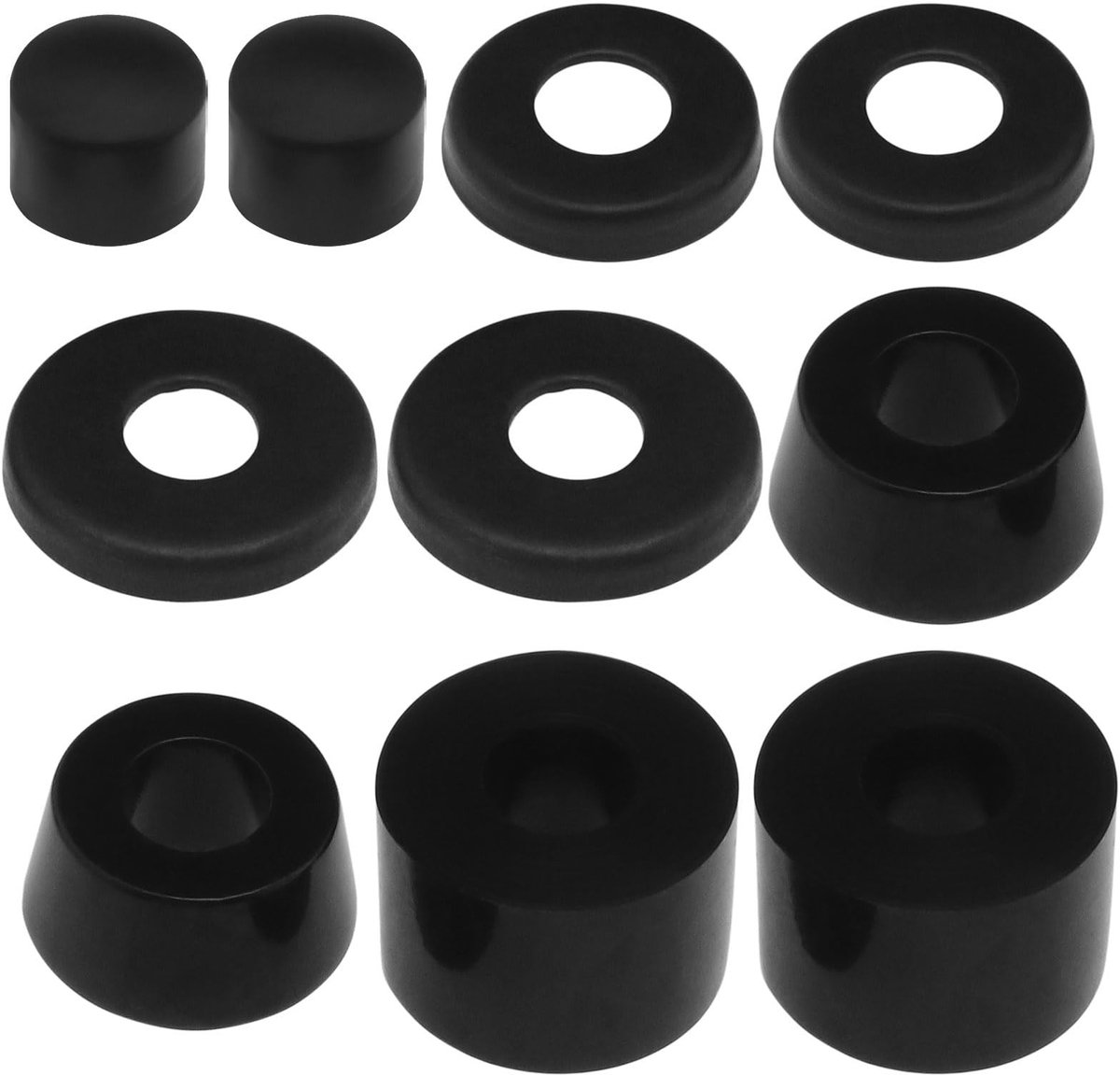 Dailygoods- Bushings Set van 10 - Schokbestendige Rubber Bussen - Skateboard/Longboard - Duurzaam PU - Lichtgewicht - Hoge Elasticiteit - Skateboard Onderdelen