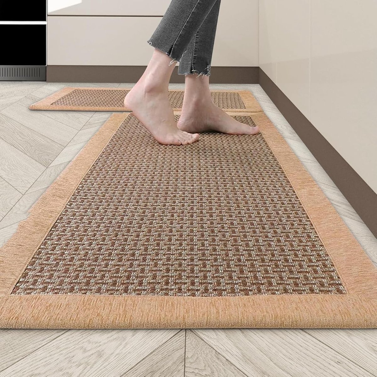 Dailygoods- Keukentapijt Wasbaar - Antislip Keukenloper - Katoenen/Linnen Tapijtloper - Absorberend - 50 x 120 cm - Veiligheidsmaatregel voor Binnen - Keukenmat