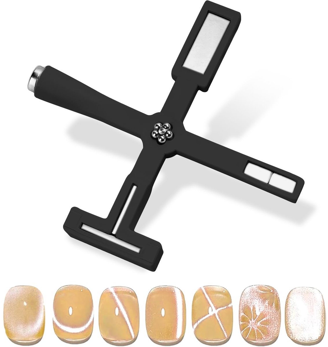 Dailygoods- Nagelmagneet Geüpgradede Cat Eye - 5 in 1 Tool - Sterke Zuigkracht - Siliconen Beschermhoes - Creatieve Nail Art - Hoogwaardige Materialen