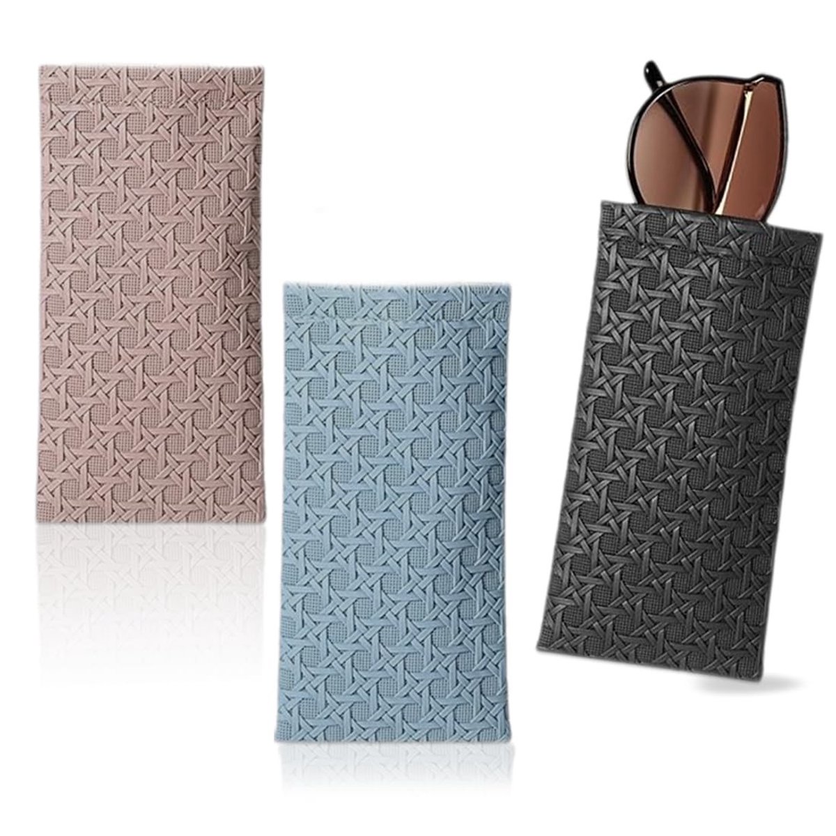 Dailygoods- Brillenkoker Zacht en Duurzaam - PU-lederen Beschermhoes - Magneetsluiting - Draagbare Brillentas - Water- en Vuilafstotend - Compact Formaat 18 cm x 9 cm - Brillenetui
