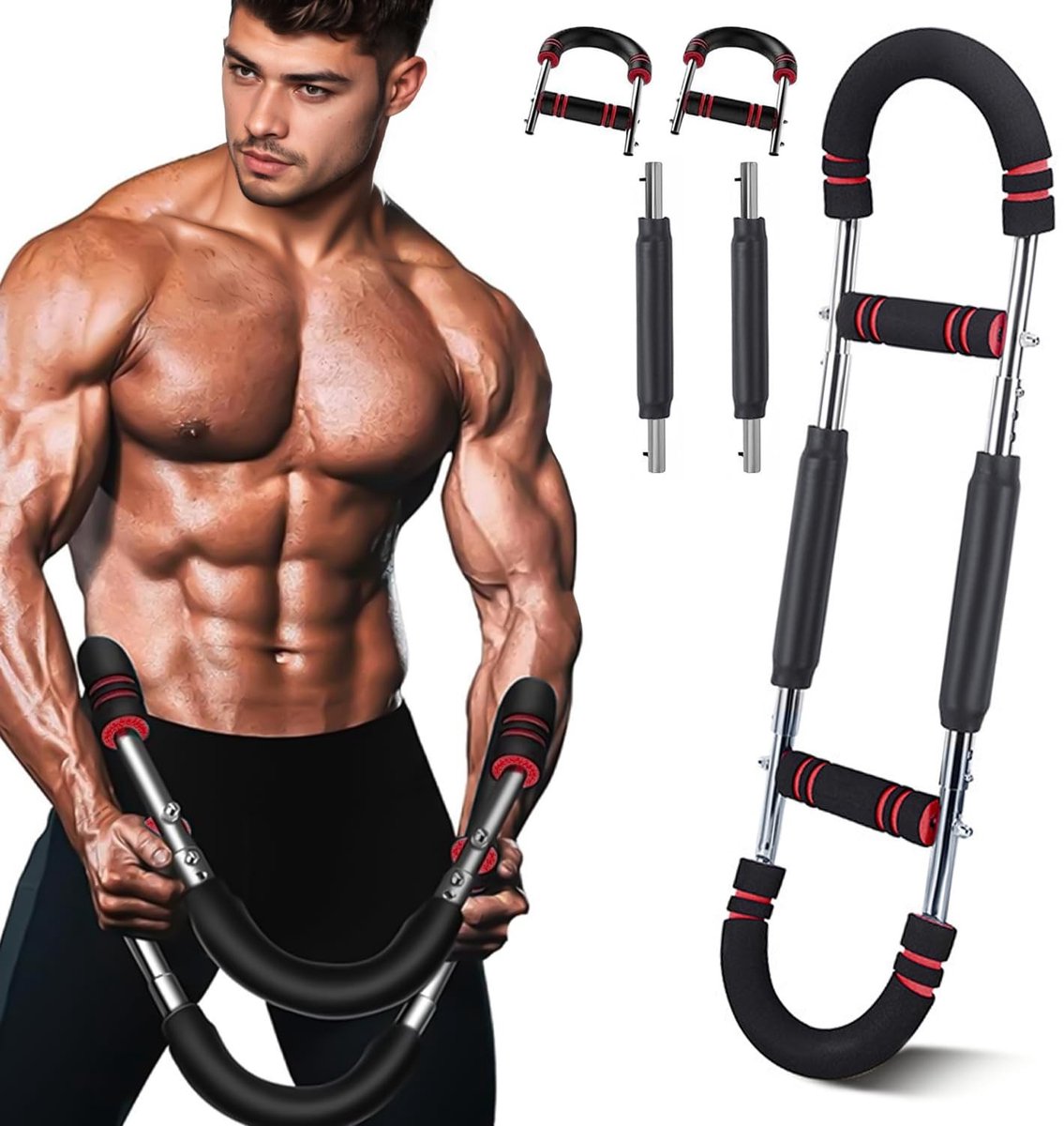 Dailygoods- Armtrainer 18-45 kg - Verstelbaar - Fitnessapparatuur - Thuistraining - Krachttraining - Schouder/Arm/Voorarm Training - Fitnessapparaat