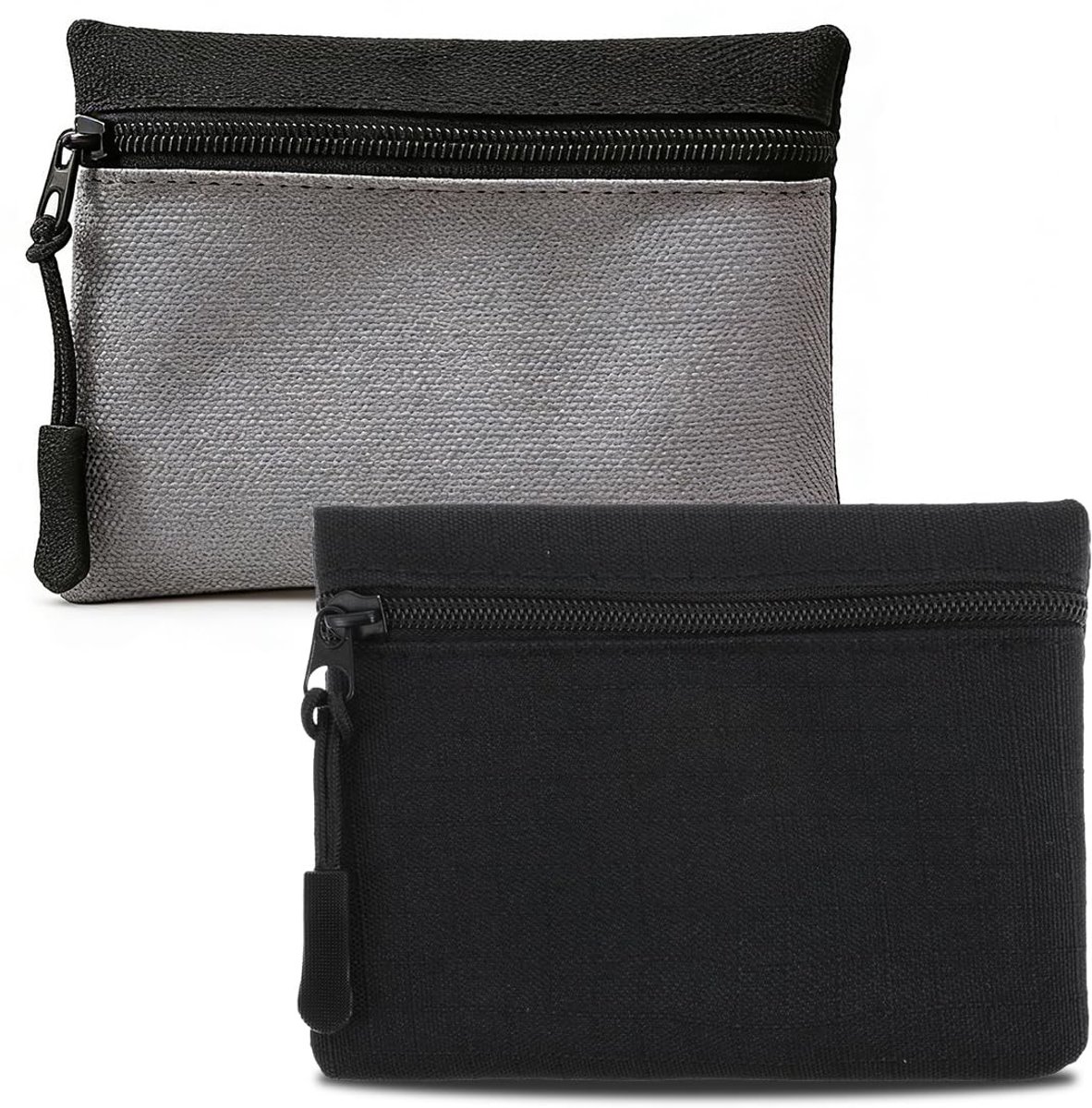 Dailygoods- Portemonnees 2 Stuks - Mini-Opbergdoosje - Draagbare Opbergtas - Waterdichte Oxford-Stof - Compacte Vorm - Multifunctionele Opbergruimte