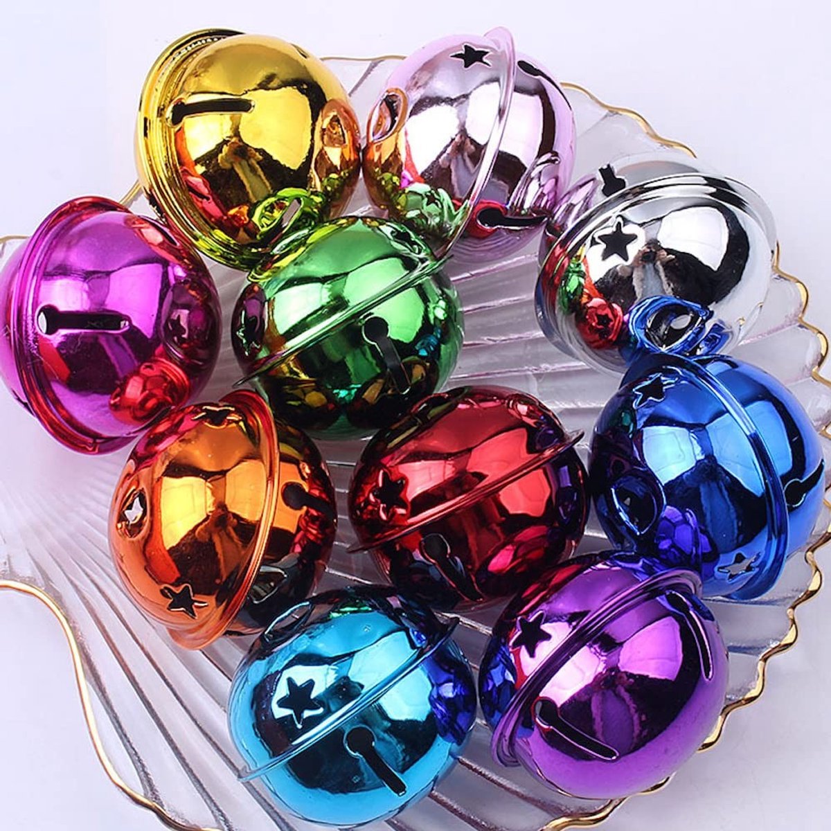 Dailygoods- Belletjes 4 cm - 10 Stuks - Metalen Belletjes - Roestwerend - Knutselen - Sieraden - Festivaldecoratie - Decoratiebelletjes