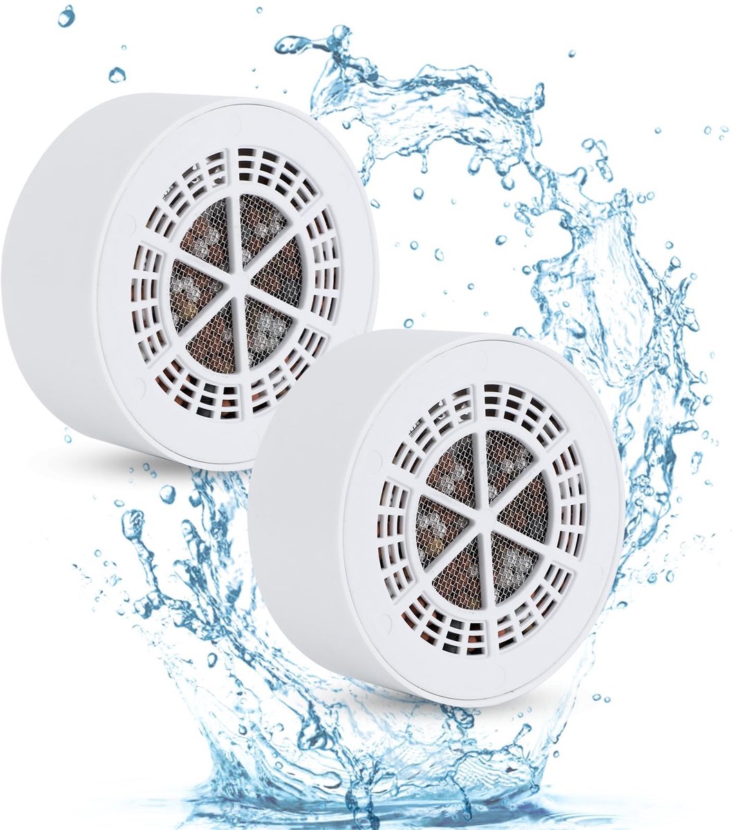 Dailygoods- Waterfilter 8-laagse Structuur - Douchefilter - Badfilter - Onzuiverheden Verwijderen - ABS Materiaal - 23 x 11 x 11 cm