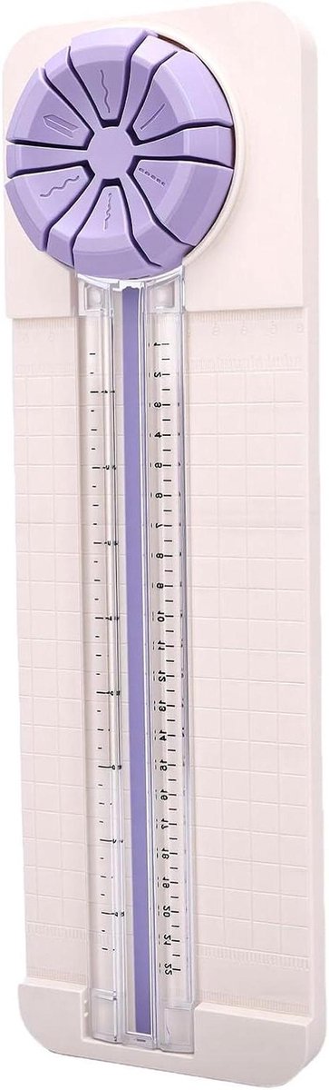 Papiersnijder - Papier Snijder - Papier Knutselen - 6 Snijstijlen - 22 cm Breed - Zwart