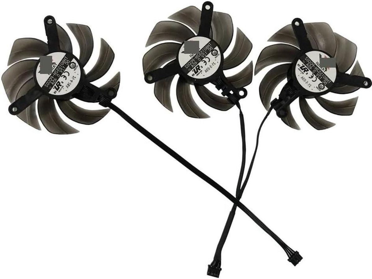 Laptoponderdelen Grafische kaartventilator, TH8015S2H-PC001, FD8015U12D, voor Emtek voor RTX 3070 Ti Black Edition D6X 8G, voor Palit voor 3080 voor Gamingpro OC