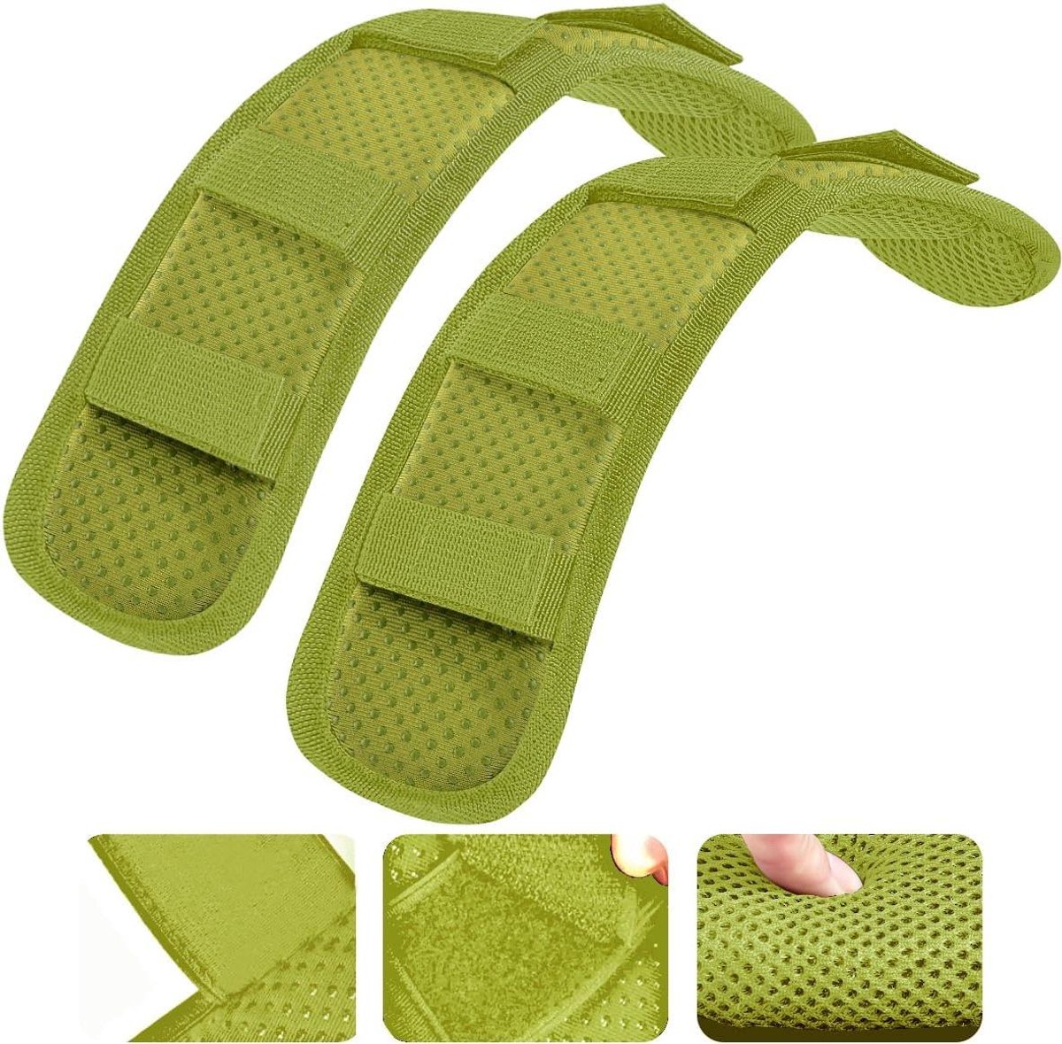 Schouderbeschermers - Dempende Pads - Comfortabel Dragen - Extra Dik - 2 Stuks - Legergroen
