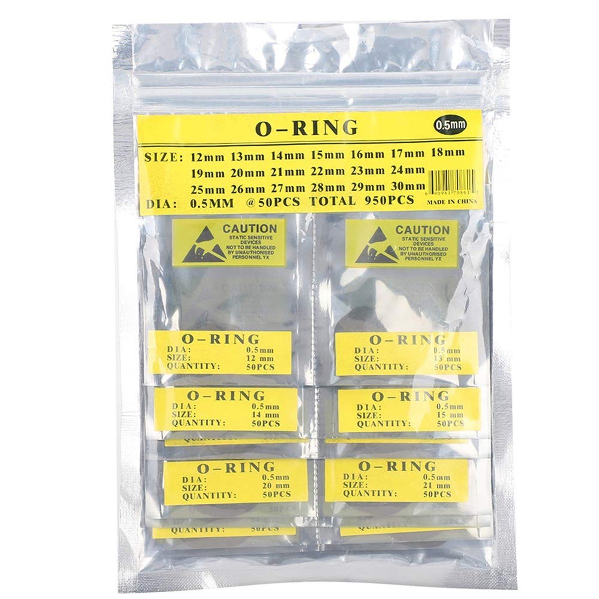 Dailygoods- Horlogepakkingen Set - Rubber Afdichtringen - Waterproof - Slijtvaste Bescherming - Schokbestendig - Voor Reparatie en Onderhoud - Opbergtas