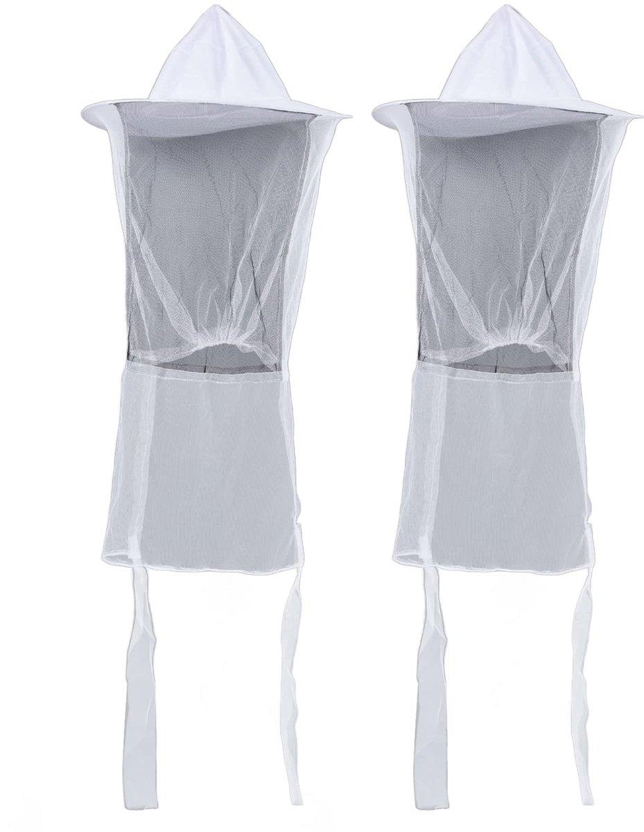 Dailygoods- Imkerhoed Ademend Gaas - Beschermkap - Beschermende Hoed - 2 Stuks - Voor Vissers/Jagers/Wandelaars - Ideaal voor Kampeerders - Bijenteelt Hoed