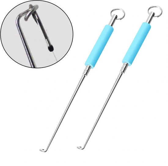 Dailygoods - Dailygoody - Afvoergereedschap vissen - Veilige haakverwijderaars - 2 stuks - Roestvrijstaal - Visserij accessoire - Voor het verwijderen van haken van Dailygoods — afbeelding 4