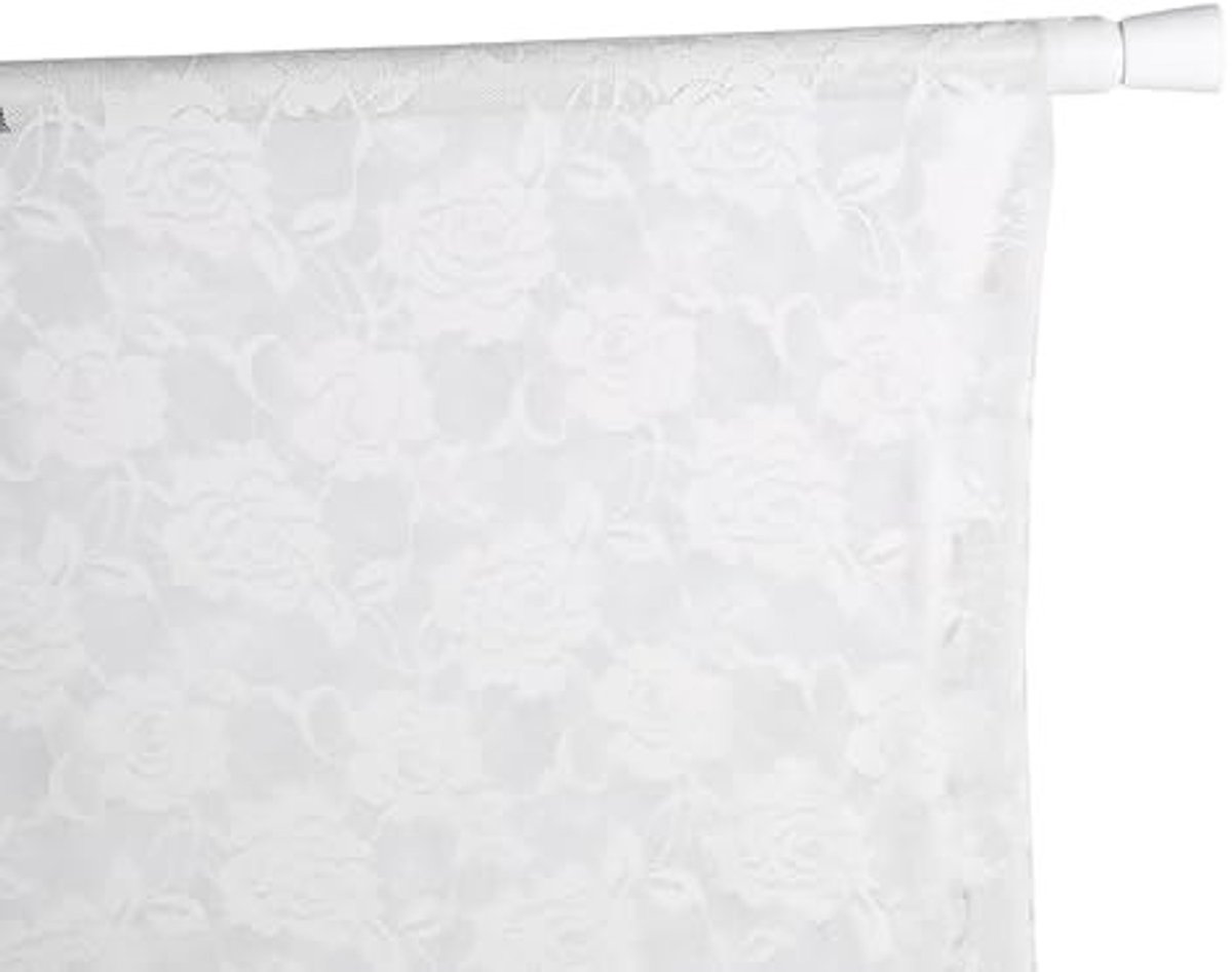 Dailygoods- Gordijnstang telescopisch 85-150 cm - Uittrekbaar - Douchegordijnstang - Robuust ijzer - Antislip pads - Eenvoudig te installeren - Douchegordijn