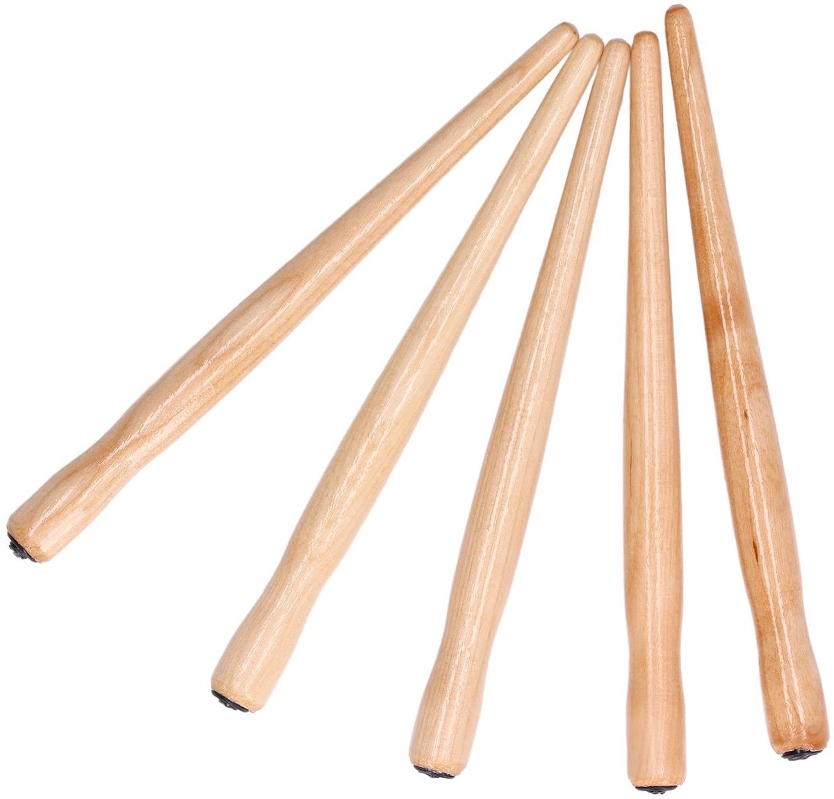 Dailygoods- Kroontjespenhouder Premium - Sandelhout - 5 Stuks - Stevig/Duurzaam - Comfortabele Grip - Praktisch Accessoire - Dip Penhouder